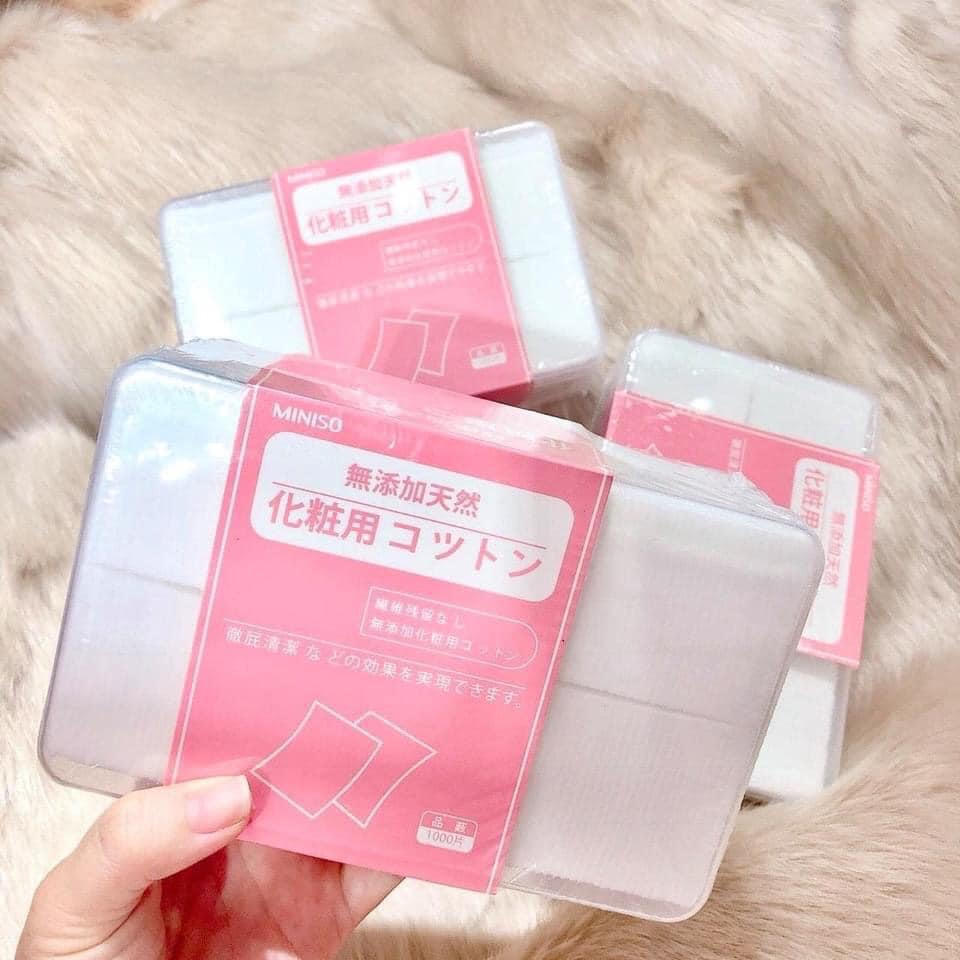 Bông Tẩy Trang Siêu Thấm Miniso - 180 Miếng