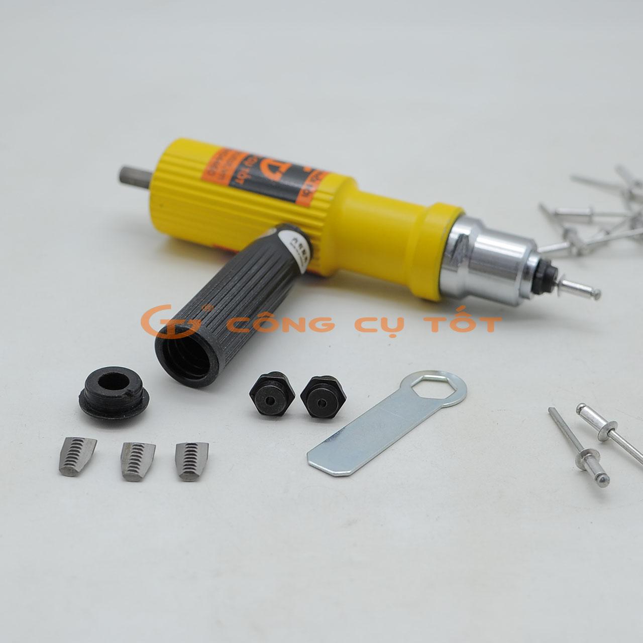 Đầu rút đinh tán, đinh rive gắn máy khoan