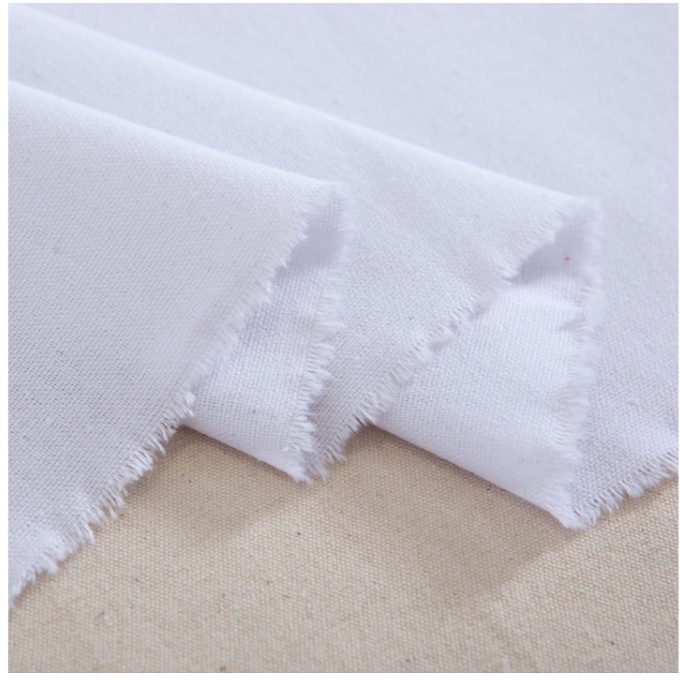 Vải bố vải canvas 100% cotton canvas fabric 225gsm màu be, màu trắng màu đen