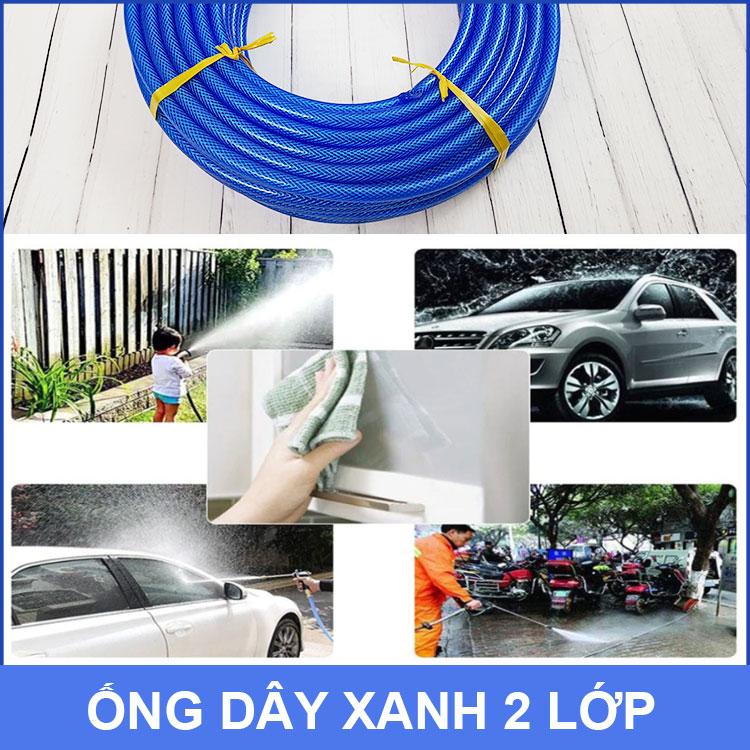 Ống nước lưới xanh 2 lớp cuộn 43 mét