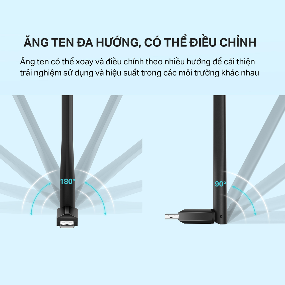 [🔥Bán Chạy🔥] Bộ Chuyển Đổi USB Wifi TP-Link Archer T2U Plus Chuẩn AC600 Mbps