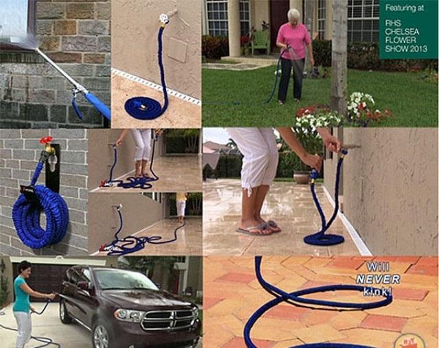 Vòi Xịt Nước Giãn Nở Thông Minh 30M Kèm Đầu Xịt 7 Chế Độ