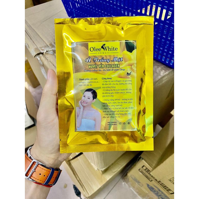 Ủ trắng mặt huyết yến