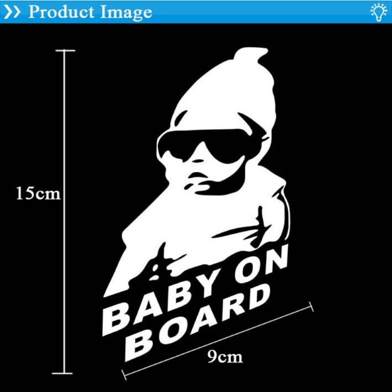 Decal dán kính xe ô tô Baby on Board