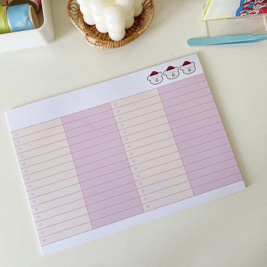 Giấy note ghi bài B5 khổ ngang
