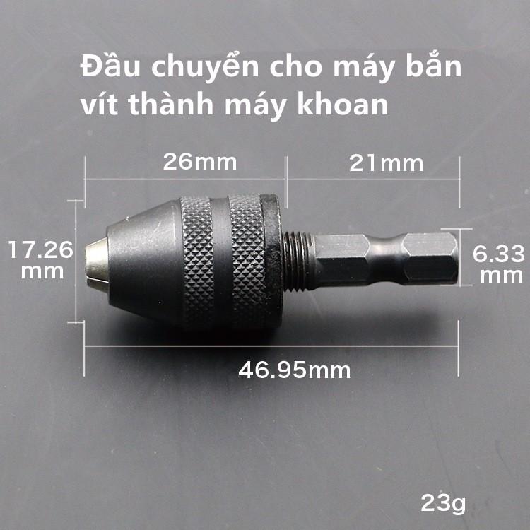 Đầu chuyển cho máy bắn vít thành máy khoan