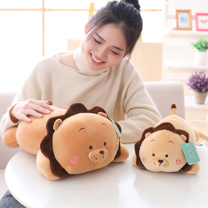 [HCM]Gấu bông gối ôm sư tử nằm (70cm)