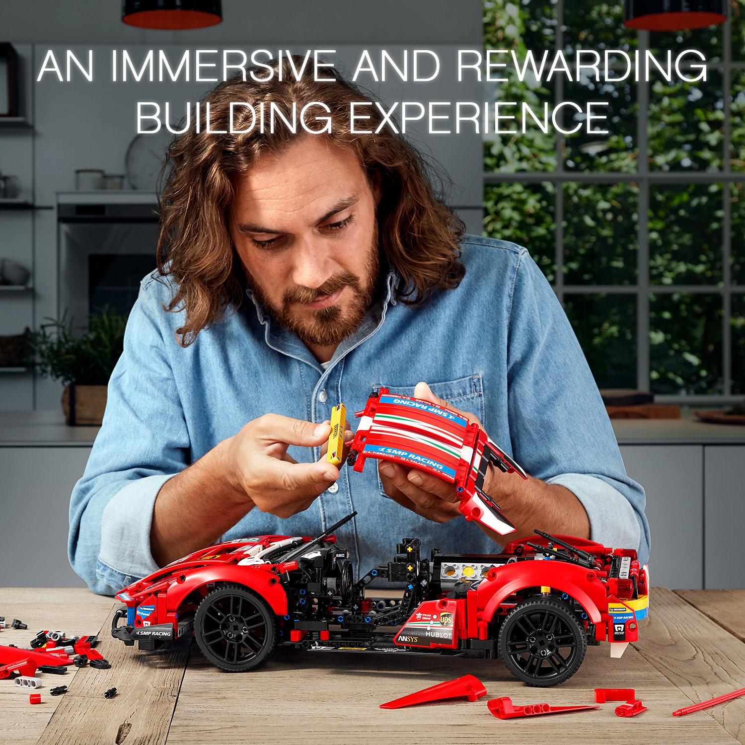 LEGO TECHNIC 42125 Đồ Chơi Lắp Ráp Siêu Xe Ferrari 488 GTE ( 1677 Chi tiết)