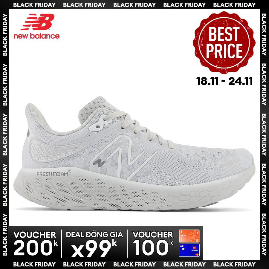 NEW BALANCE Giày thể thao nữ FW 1080 RUNNING NEUTRAL W WHITE W1080O12