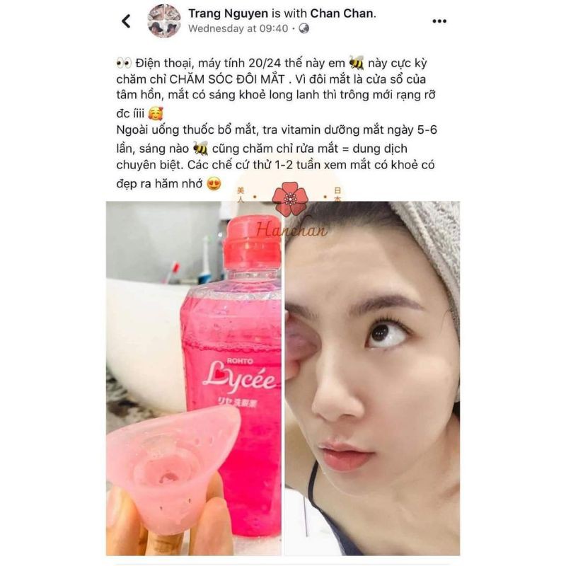[Nhập RAISINGSTAR18, giảm 30k cho đơn 99k]NƯỚC RỬA MẮT LYCEE NHẬT