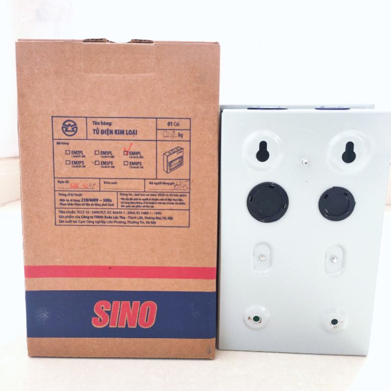 Tủ điện vỏ kim loại chứa 4 Module SINO ( 20x13x6.5 )