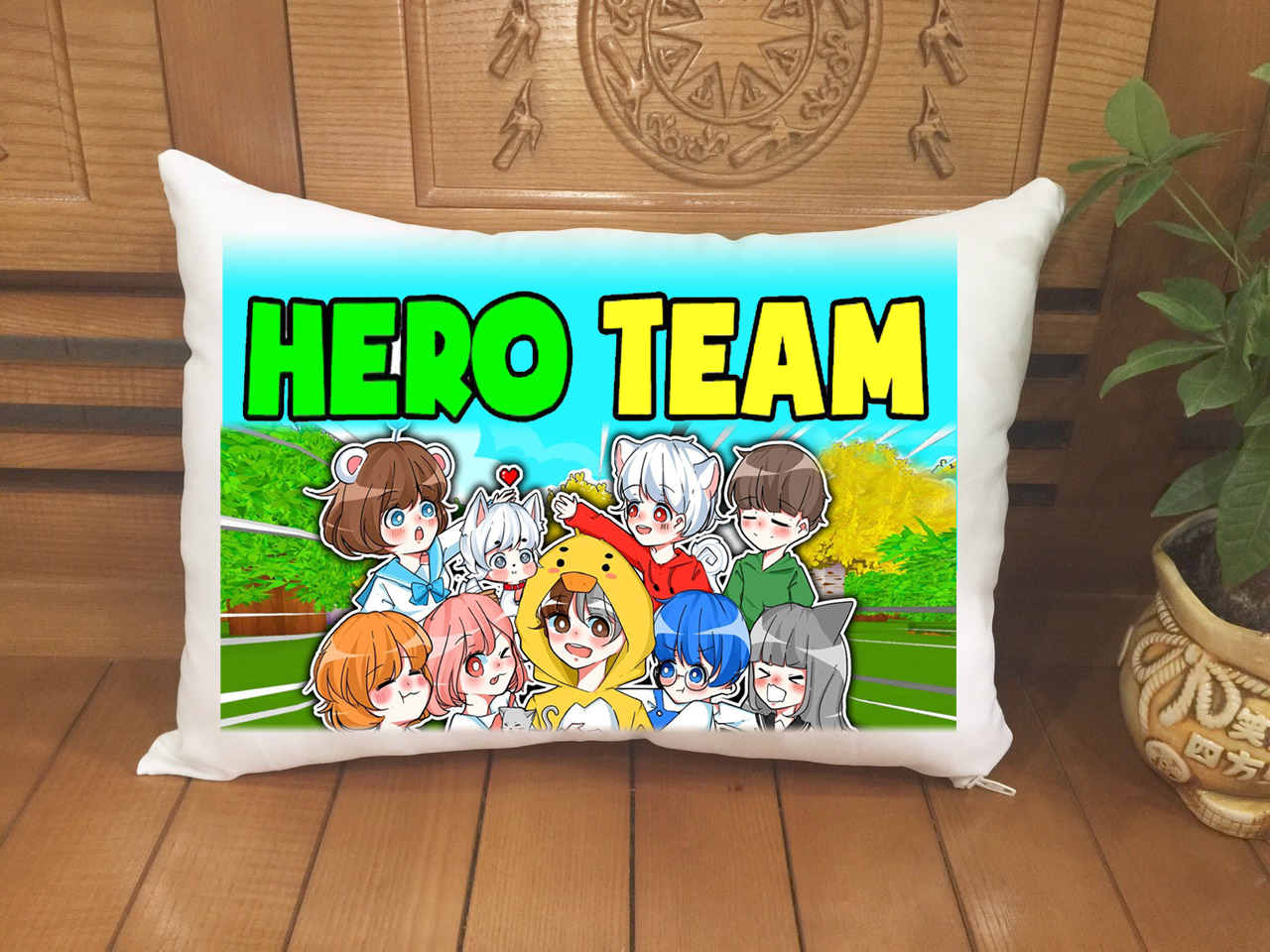 Gối ôm Gối ngủ hero team (Tặng 1 huy hiệu hero team) 02