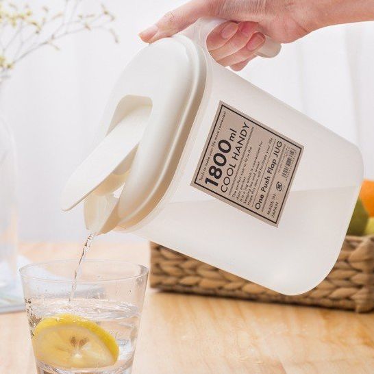 Bình đựng nước Yamada Nhật Bản Cool Handy 1.8L kháng khuẩn chịu nhiệt độ -20°C đến 120°C nhựa PP, PE cao cấp, An toàn cho sức khỏe