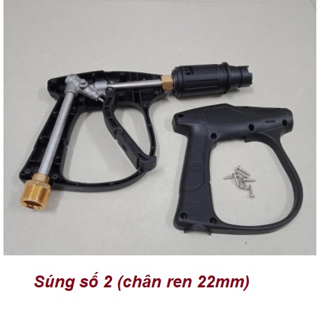 Súng rửa xe áp lực cao - chân ren 22mm