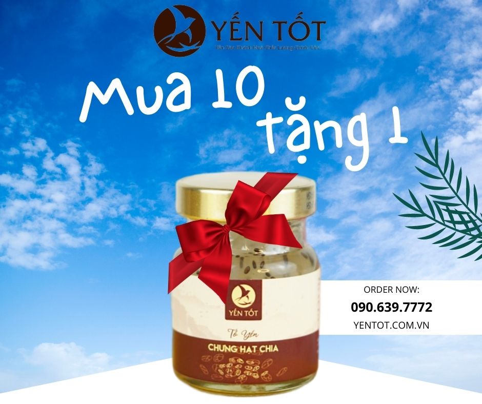 Yến chưng hạt chia 70ml 45% - yến tốt - yến sào khánh hoà
