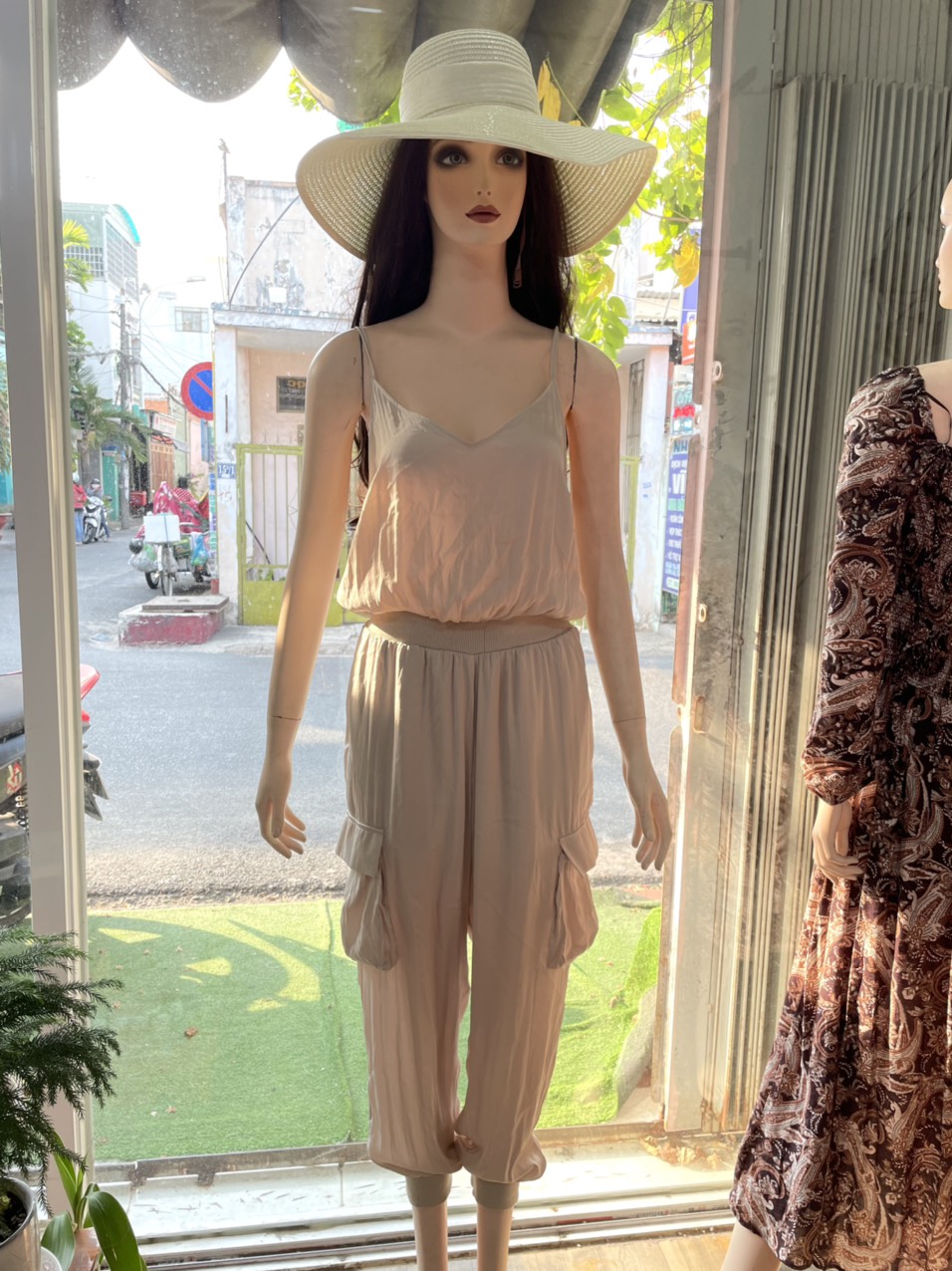 jum suit dây lụa (đồ bay) siêu mát mềm hãng dư xịn vnxk