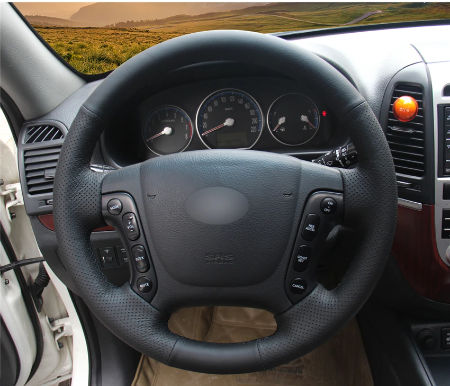 Bọc vô lăng xe Hyundai Santafe 2007-2012