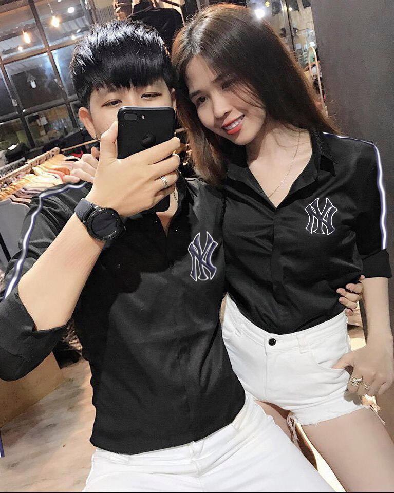[HCM]ÁO SƠ MI CẶP ĐÔI NAM NỮ CỰC HOT SA