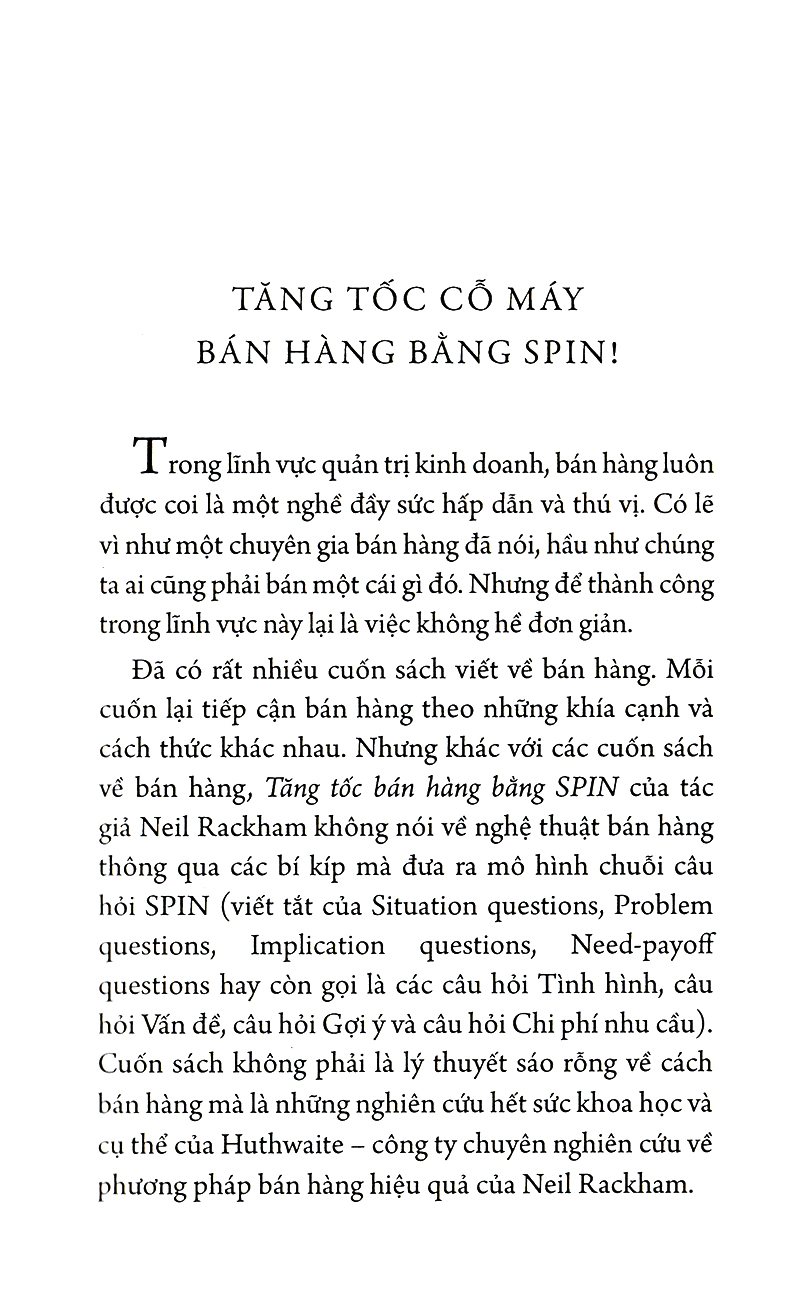 Sách - Tăng tốc bán hàng bằng Spin 89k