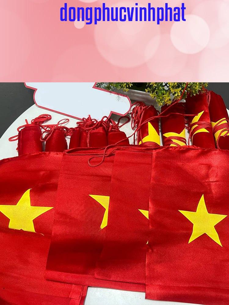 Cờ dây cờ đỏ sao vàng- dải cờ trang trí lễ hội, sự kiện,cổ vũ- hình thật