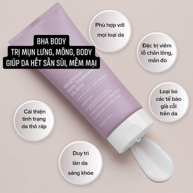 KEM DƯỠNG BHA BODY 2% PAULACHOI
