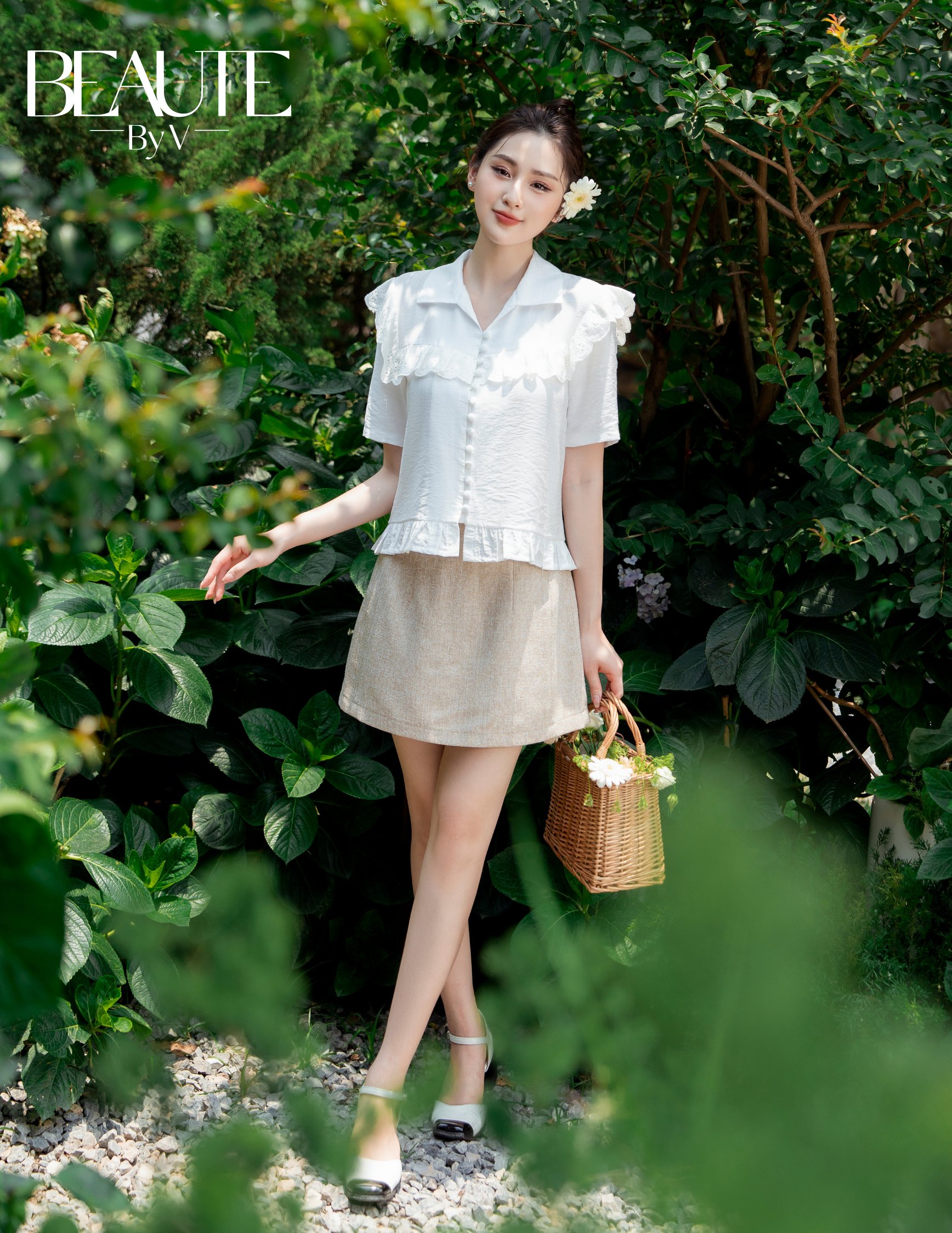 BEAUTEBYV - Chân váy dáng chữ A Milane (có lót quần bằng vải chính)