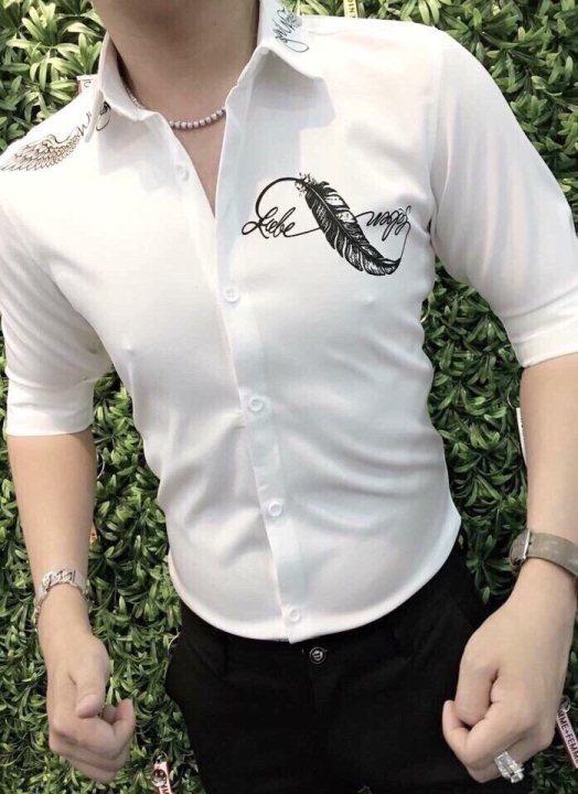 [HCM]áo sơ mi nam áo sơ mi lụa