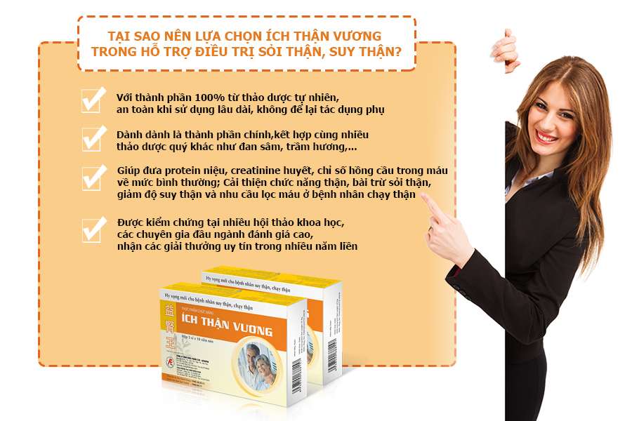 Ích Thận Vương Cho Người Suy Thận Chạy Thận (30 viên)