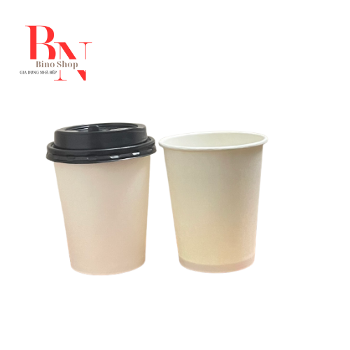 Ly Giấy Cà Phê Có Nắp- 10 Cái