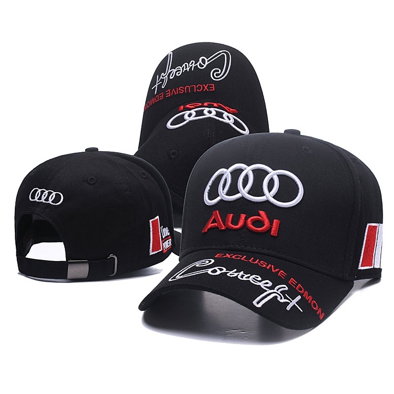Ready Stock Car Cap Audi Cap Adjustable Cap Tide Brand Cap Gift Fashion Cap Unisex Hats Baseball Caps Outdoor Golf Cap