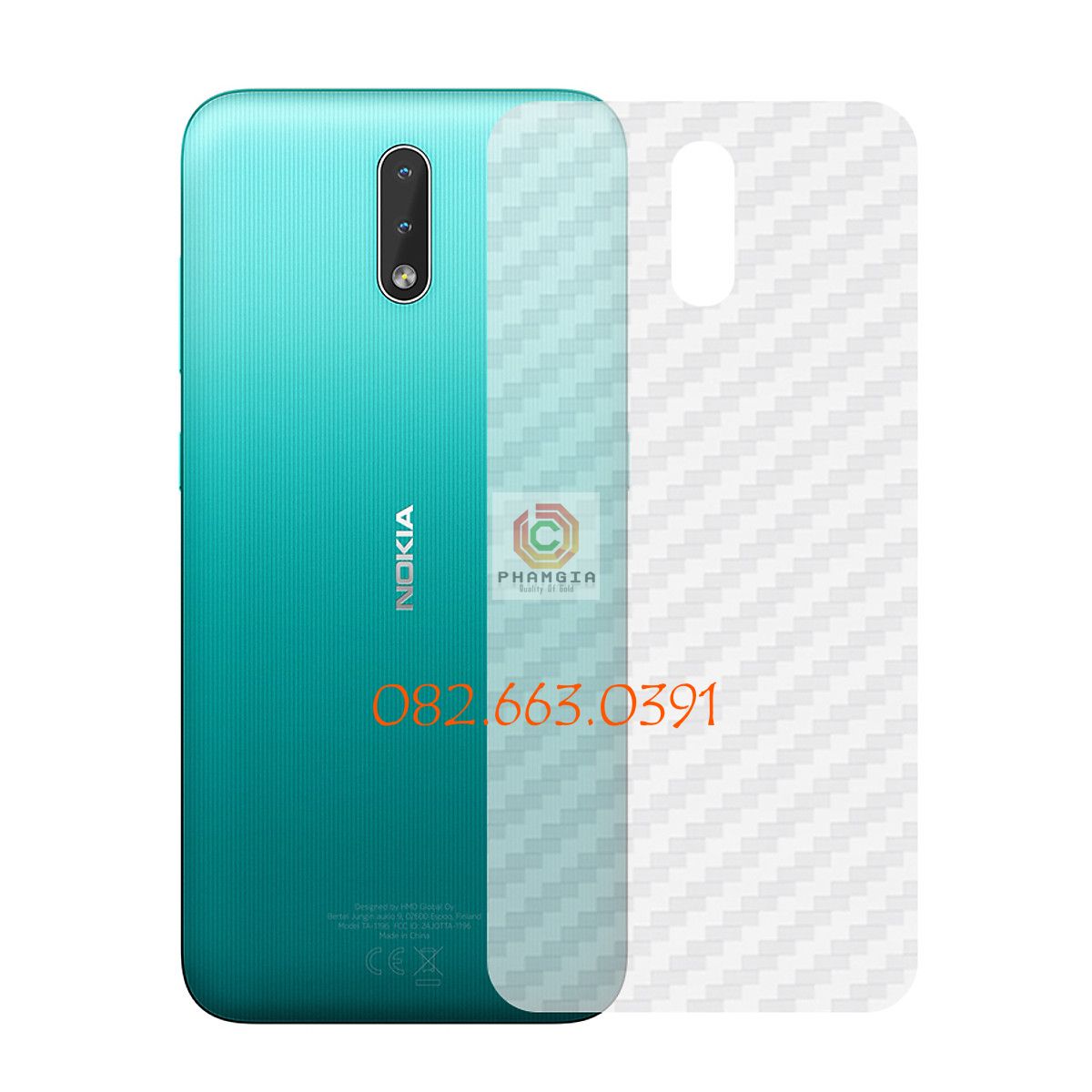 Miếng dán mặt lưng skin carbon Nokia 2.3/ 2.4