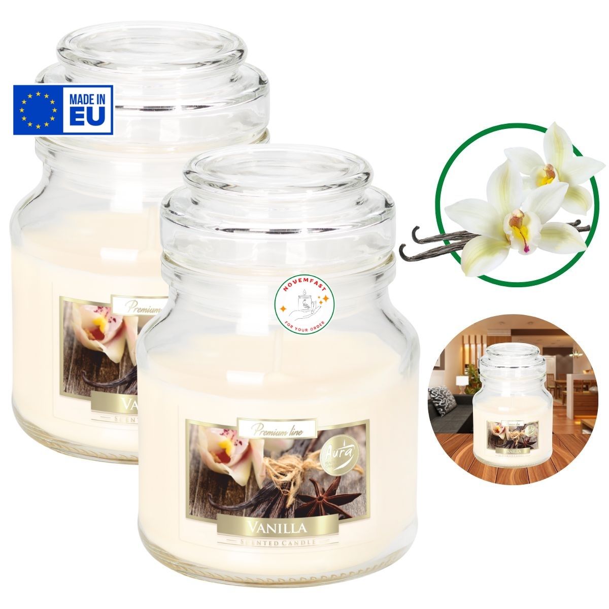 Combo 2 Hũ nến thơm phòng Bispol 120g