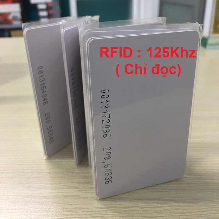 Bộ 10 thẻ chấm công từ 0.8mm 18 số
