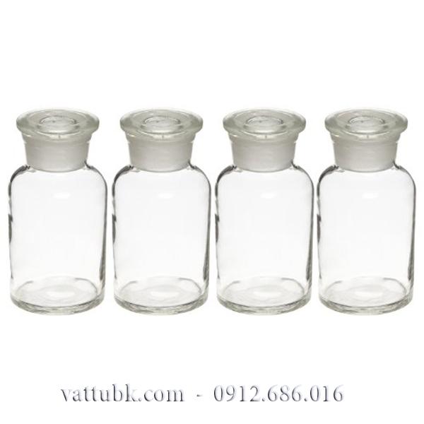 Chai trắng miệng rộng nút mài 125ml