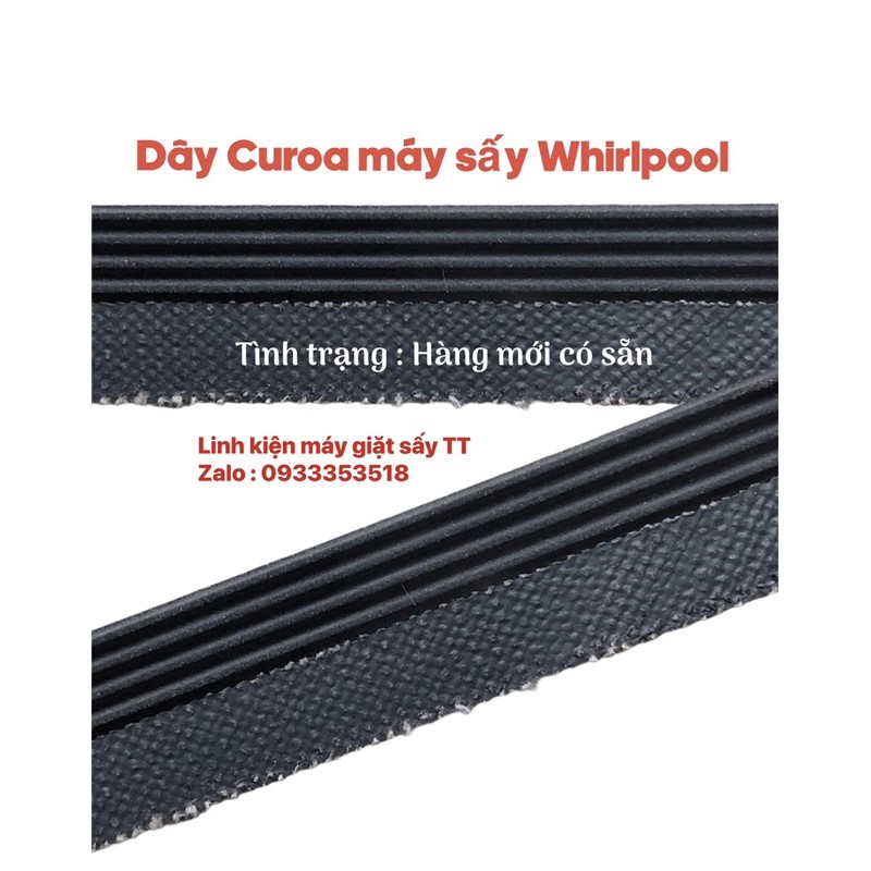 [HCM]Dây Curoa máy sấy Whirlpool model : 3LWED4705FW - 3LWED4815FW