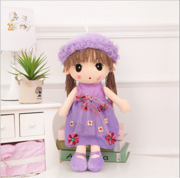 Búp bê nhồi bông váy hoa - cao 45cm
