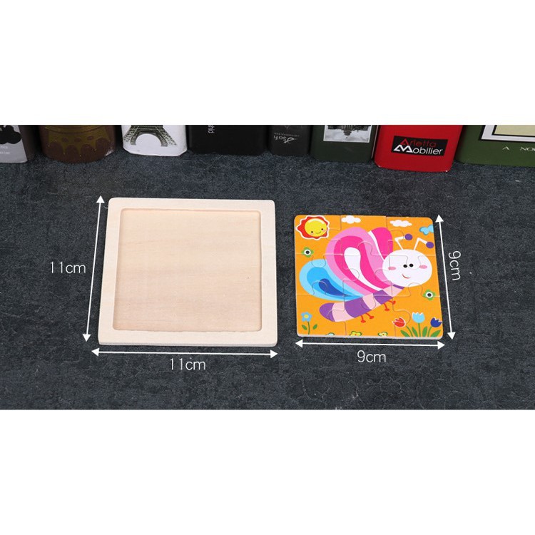 Combo 5 TRANH GHÉP HÌNH GỖ 9 MẢNH