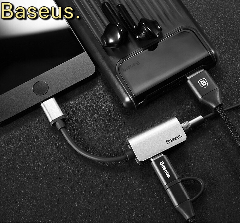 Jack chuyển đổi tai nghe Type c basues L40