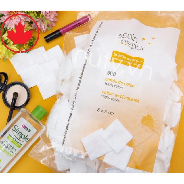 [Chuẩn Auth] Bông tẩy trang Tetra 600 miếng (chuẩn Pháp)