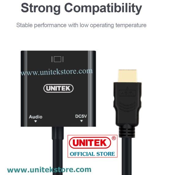[UNITEK STORE] CÁP CHUYỂN HDMI SANG VGA + AUDIO UNITEK (Y-6333)