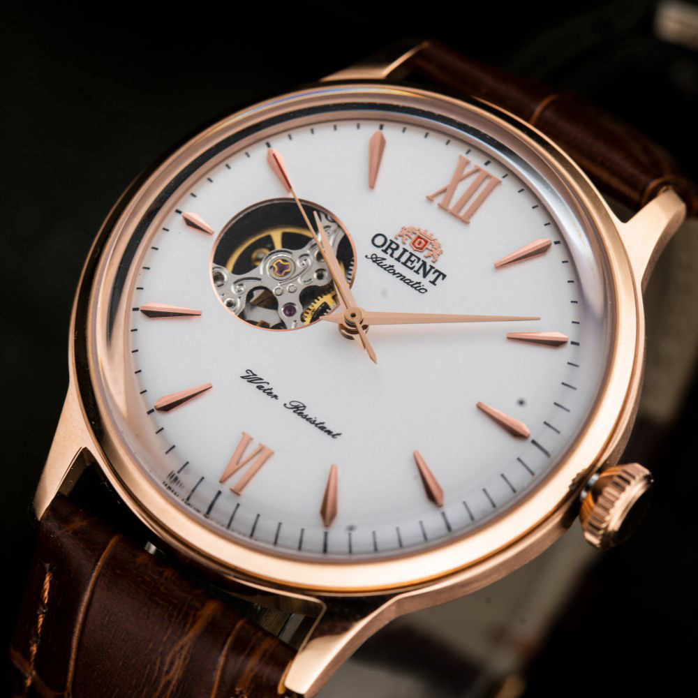 { ĐỒNG HỒ HÀNG HIỆU } Đồng Hồ Cơ Nam Orient Automatic Lộ Tim Dây Da Full Box