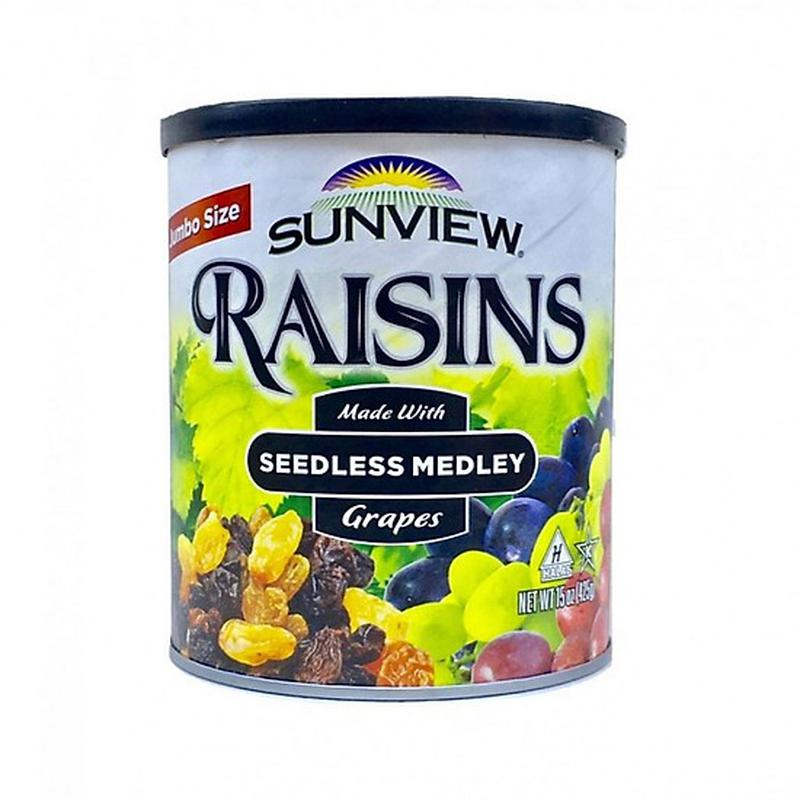 NHO KHÔ SUNVIEW RAISINS MỸ 425G