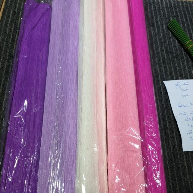 [HCM]5 cuộn giấy nhún đủ màu : 75k /1combo 5cuộn