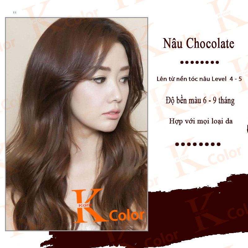Thuốc nhuộm tóc màu NÂU CHOCOLATE Kcolor