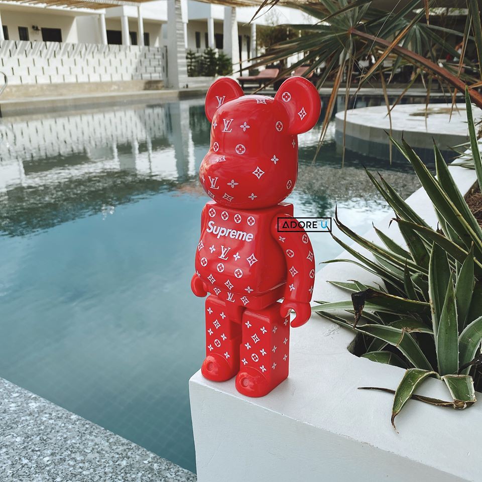 Bearbrick Figur Louis Vuitton x Supreme 400% in Niedersachsen - Laatzen