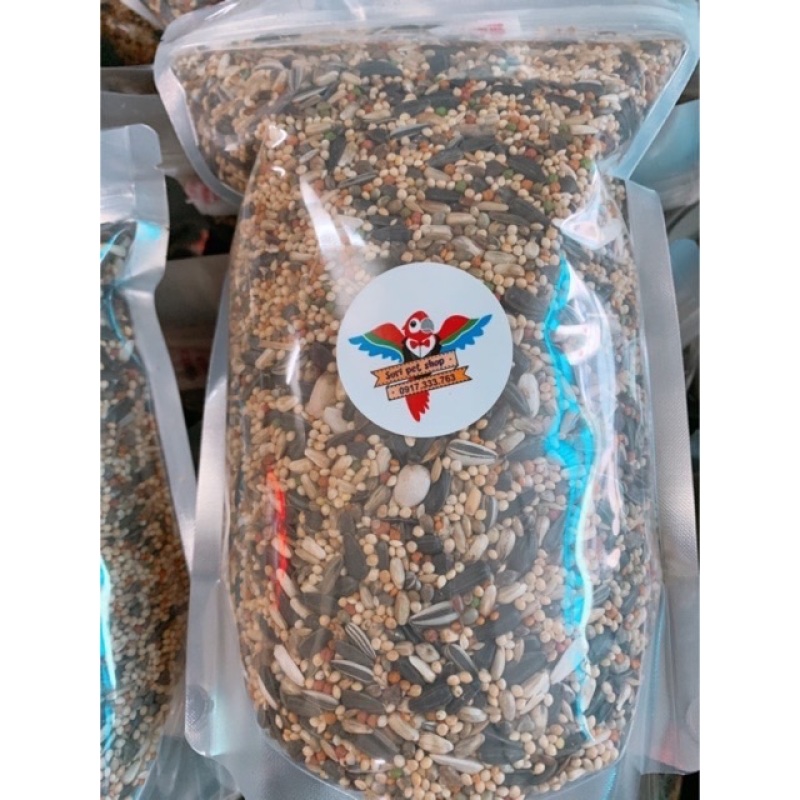 2kg hạt Vẹt nhỏ tặng 1 viên khoáng