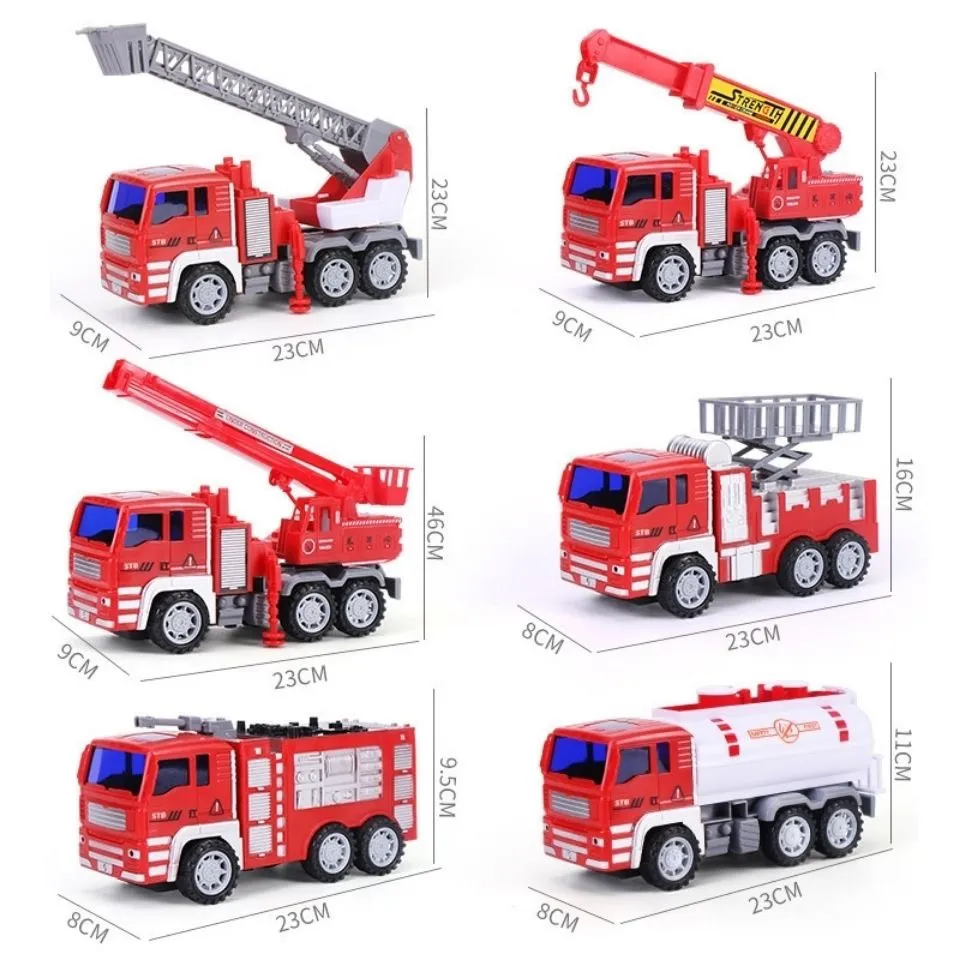 [ĐỒ CHƠI] Set 6 Mô Hình Xe Cứu Hoả