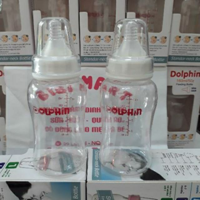 Bình sữa Dolphin cổ hẹp 160ml