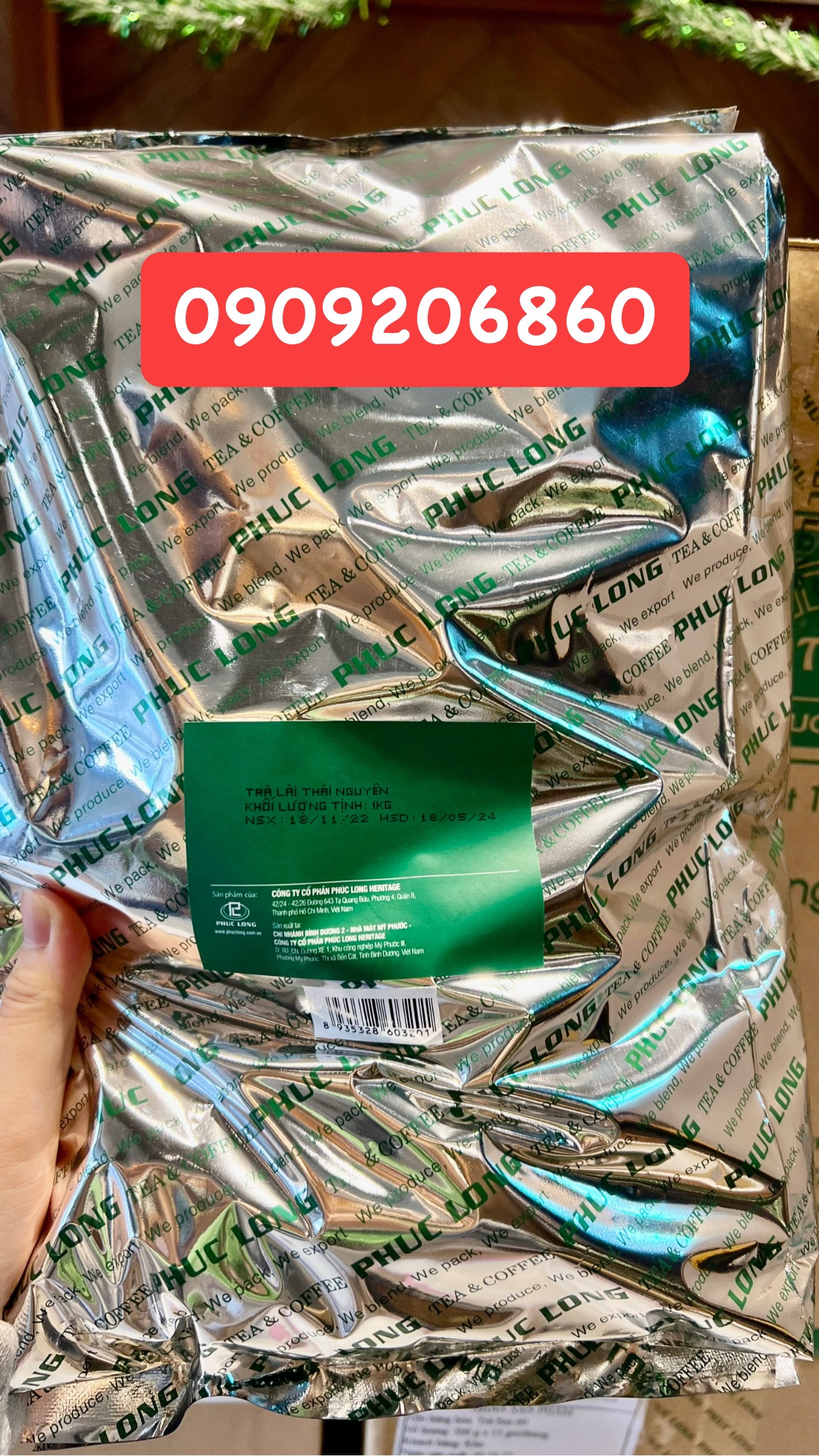 Trà lài Thái Nguyên Phúc Long 1KG
