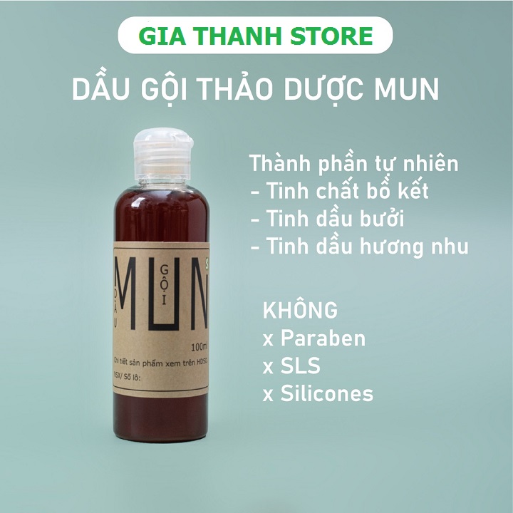 Dầu Gội Đầu MUN 100ml HTX Sinh Dược